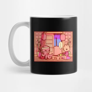 cute japanese kawaii restaurant Mug